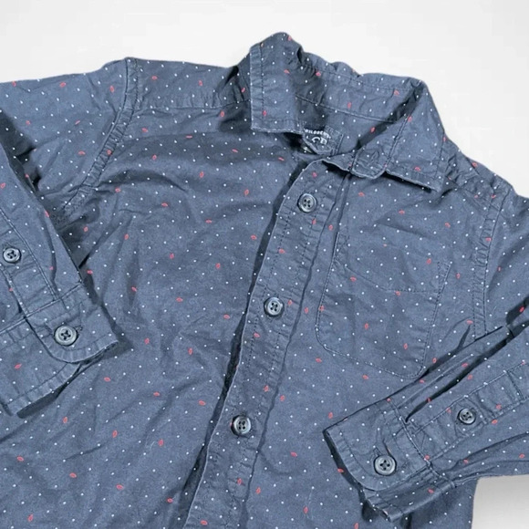 4/$20 The Children’s Place Navy Blue Button Down Shirt - Picture 2 of 4